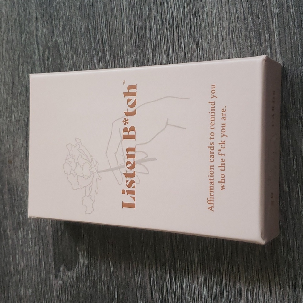 Listen B*itch affirmation cards